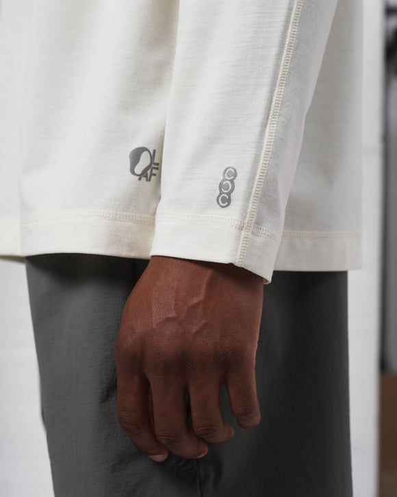 10 Year Boxy LS Tee - White