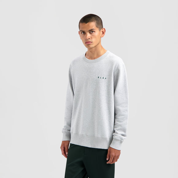 Scribble Face Crewneck - Heather Grey