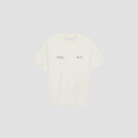Dual Logo Tee - Off White