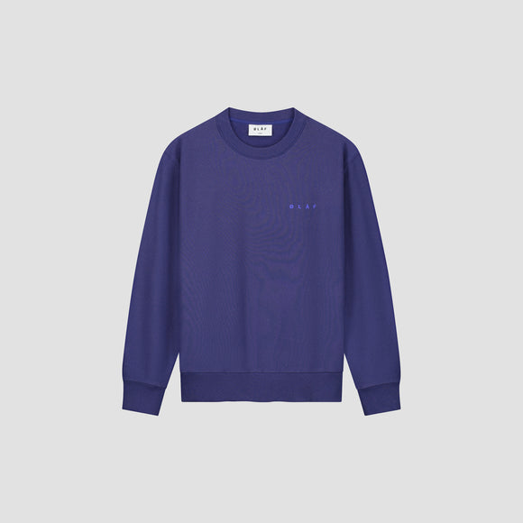 Face Crayon Crewneck - Deep Violet