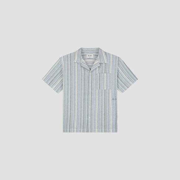 Stripe Shirt SS - Blue / White