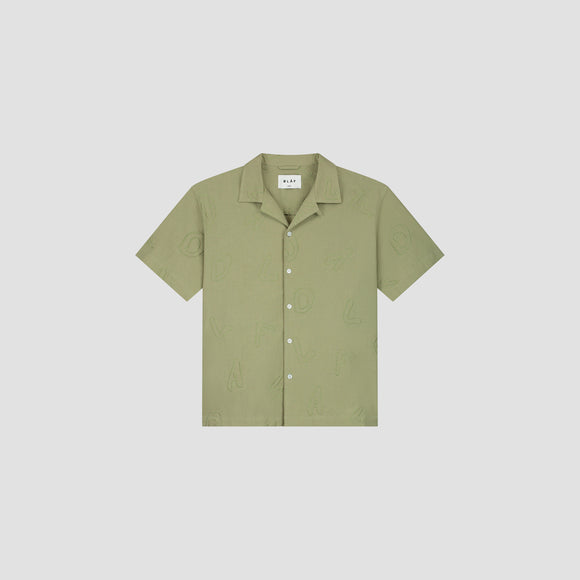 Embro AOP Shirt SS - Washed Green