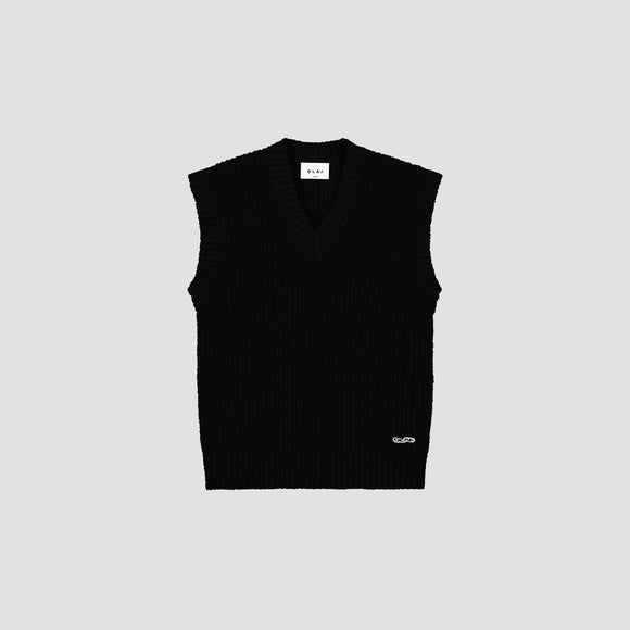 Knitted Vest - Black