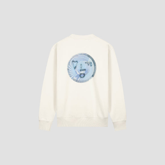 Spiral Face Crewneck - Off White