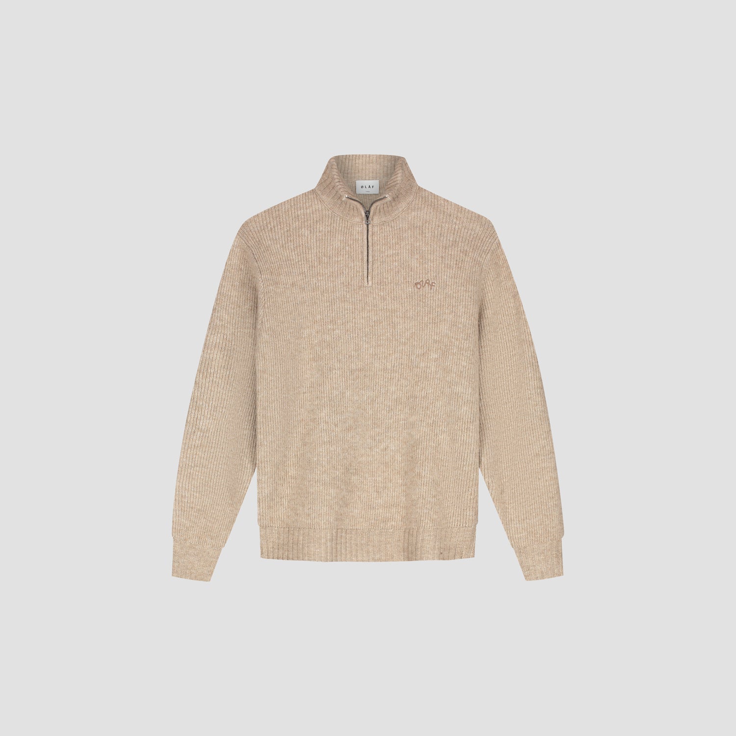 Signature Knitted Zip Mock