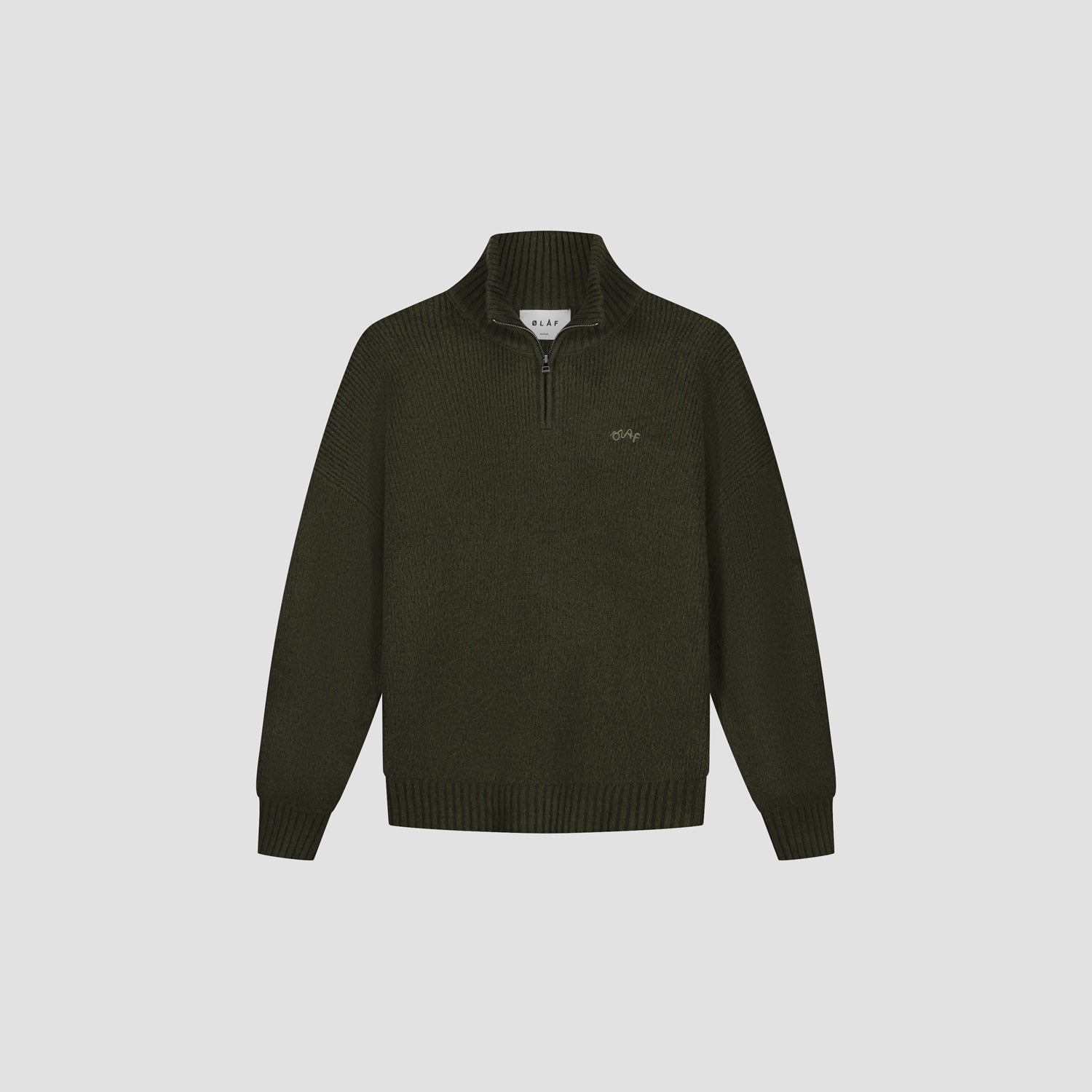 Signature Knitted Zip Mock