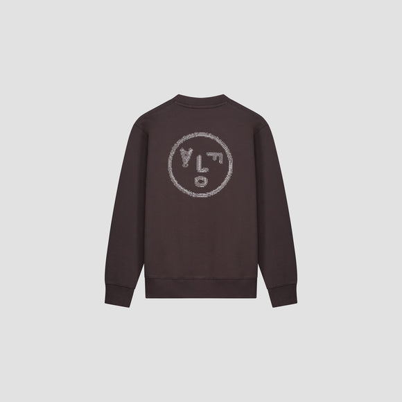 Crafted Face Crewneck - Charcoal