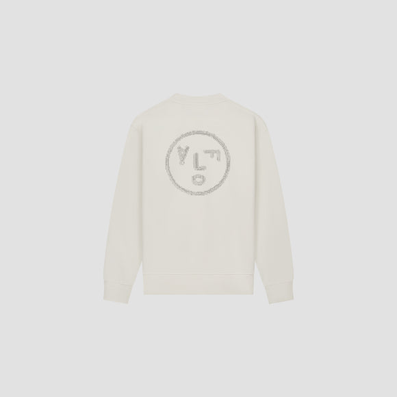 Crafted Face Crewneck - Off-White