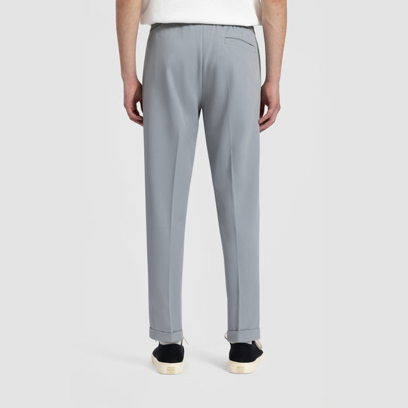 Slim Elasticated Trouser - Light Grey