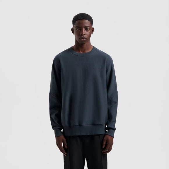 Blur Face Crewneck - Slate Grey