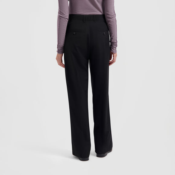 WMN Tailored Wide Leg Pant - Black