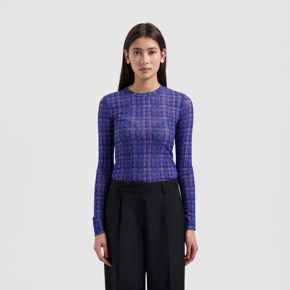 WMN Window Check Top - Blue