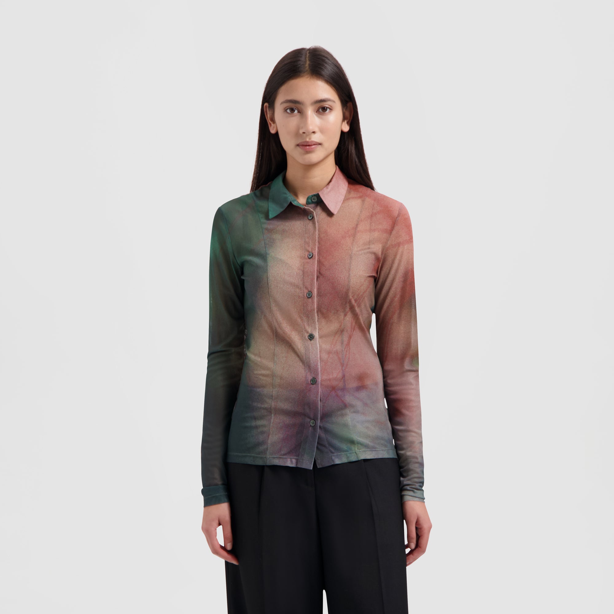 jellyfish dress shirt Skull Jellyfish Button-up Shirt: Goth Dark Art Novelty Clothing