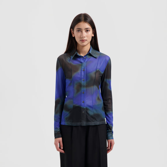 WMN Jellyfish Slim Shirt - Blue