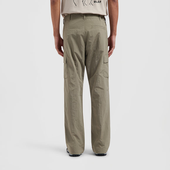 Nylon Cargo Pants - Grey