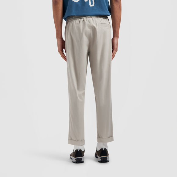 Slim Cotton Trouser - Light Grey