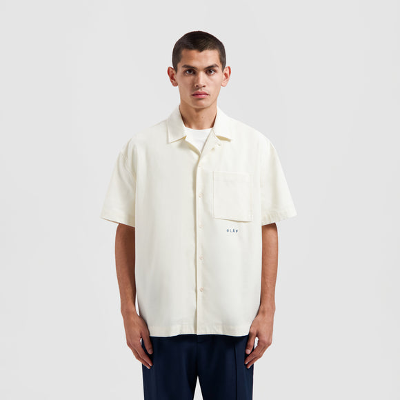 Cotton Linen SS Shirt - Ivory