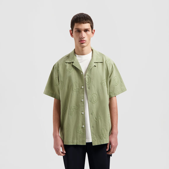 Embro AOP Shirt SS - Washed Green