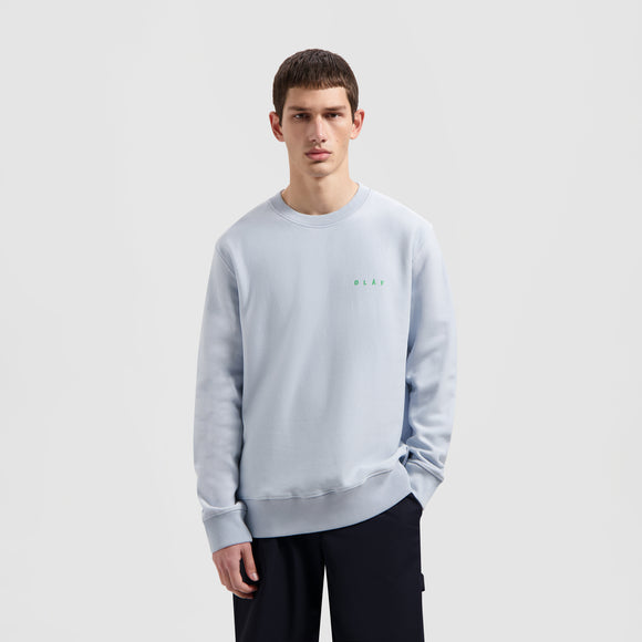 Face Crayon Crewneck - Glacier Blue