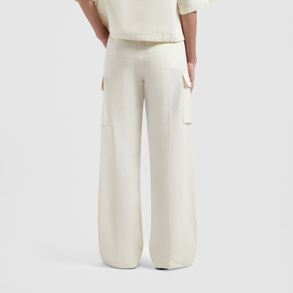 Cotton Linen Cargo Pants
