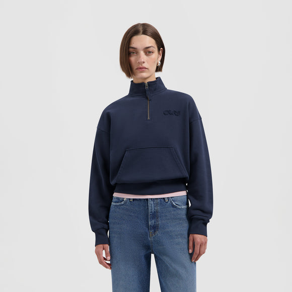 Retro Logo Half Zip Sweat