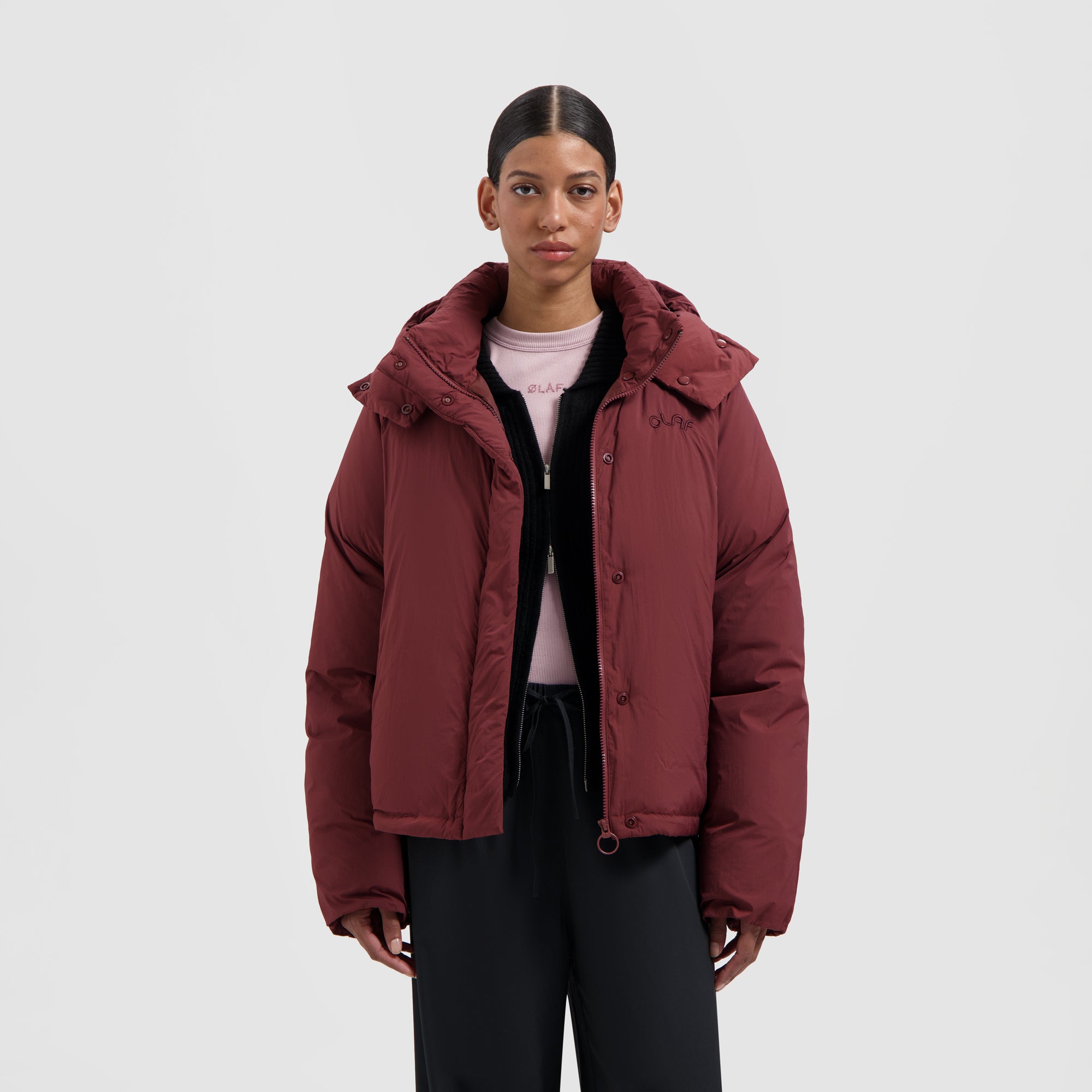 Hooded Puffer Jacket - Rum Raisin