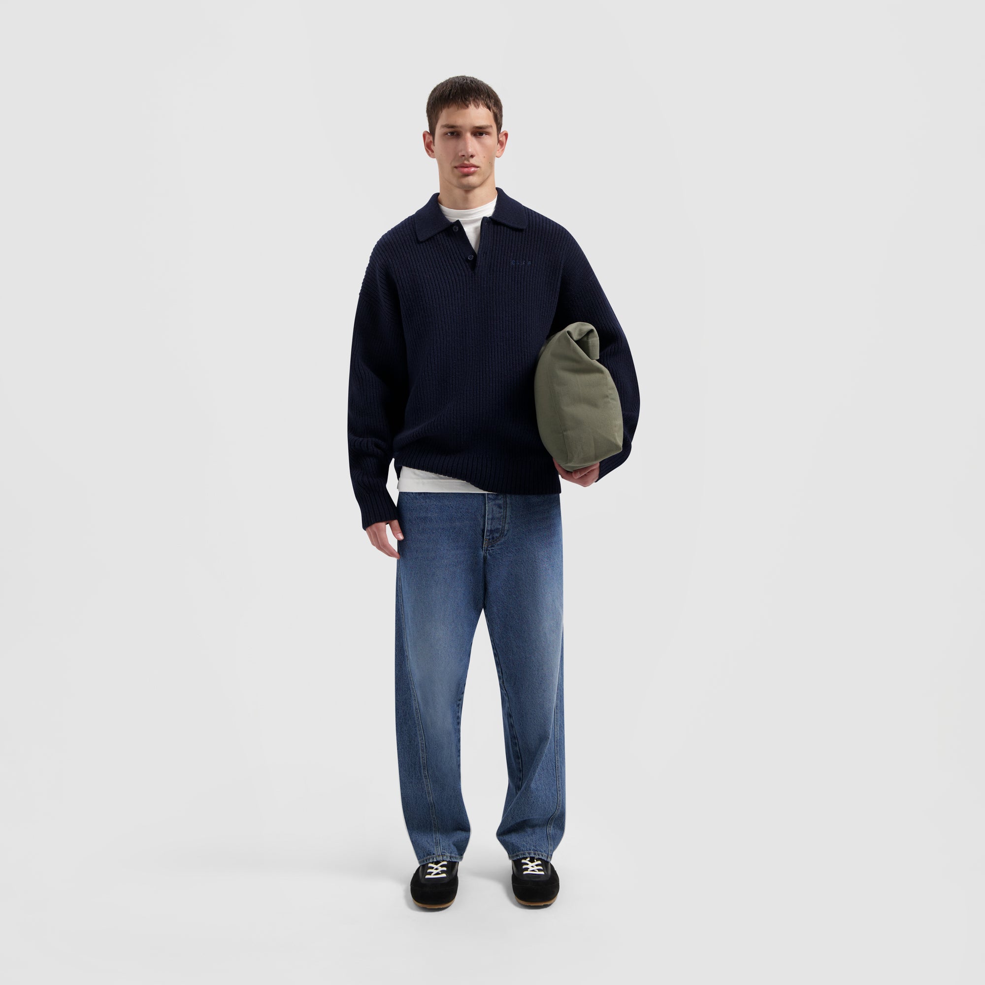 Knitted Oversized Polo