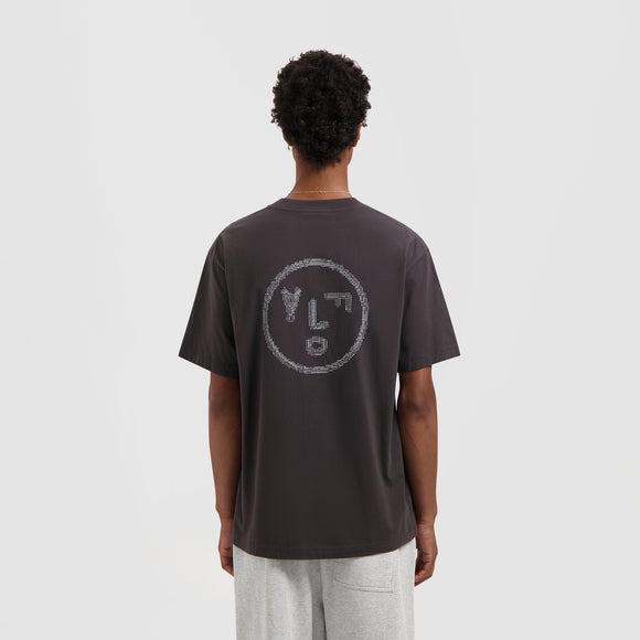Crafted Face Tee - Charcoal