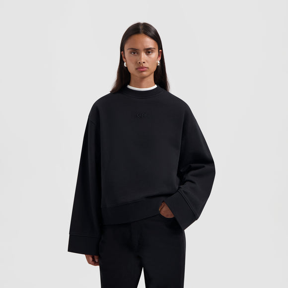 Retro Logo Crewneck - Black