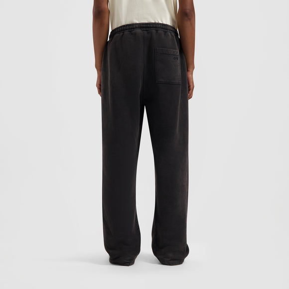 Washed Signature Straight Leg Sweat Pant - Charcoal