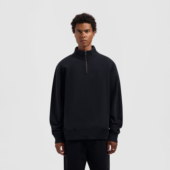 Signature Zip Mock - Black