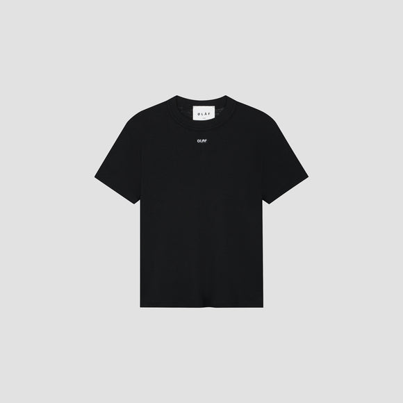 WMN Mini Logo Slim Tee - Black
