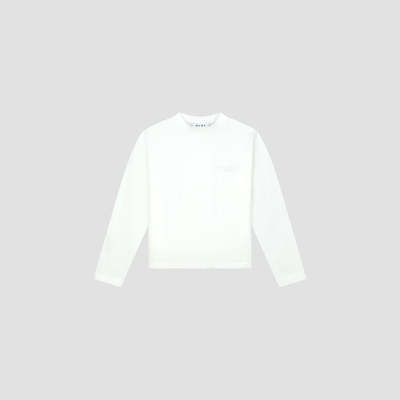WMN Outline Logo LS - Optical White