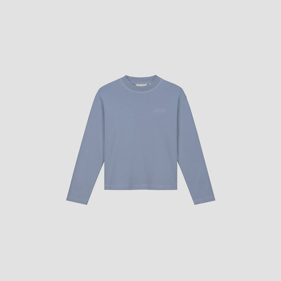 Interlock Logo LS Tee - Dusty Blue