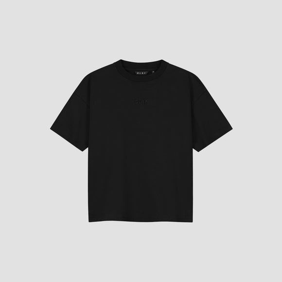 Interlock Boxy Tee - Black