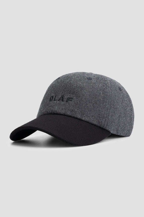 Wool Varsity Cap - Dark Grey