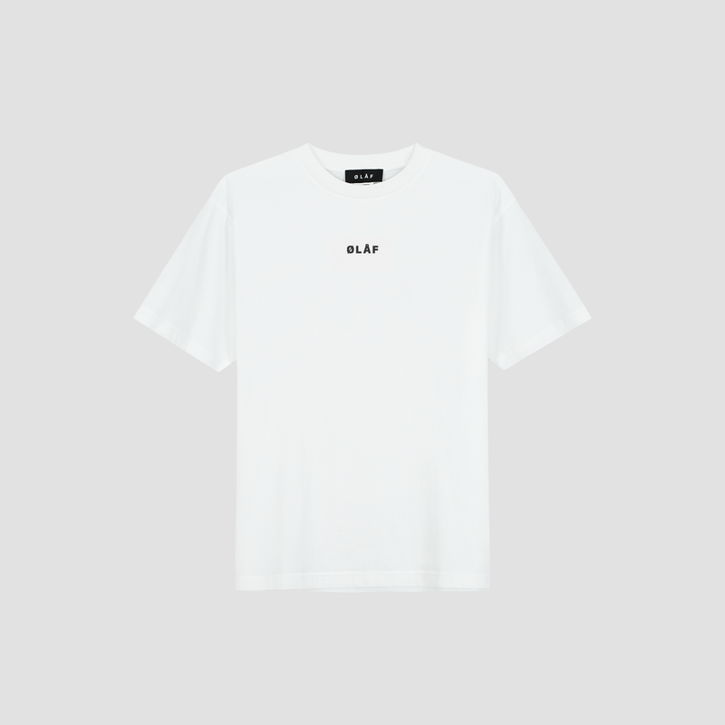 Block Tee - White