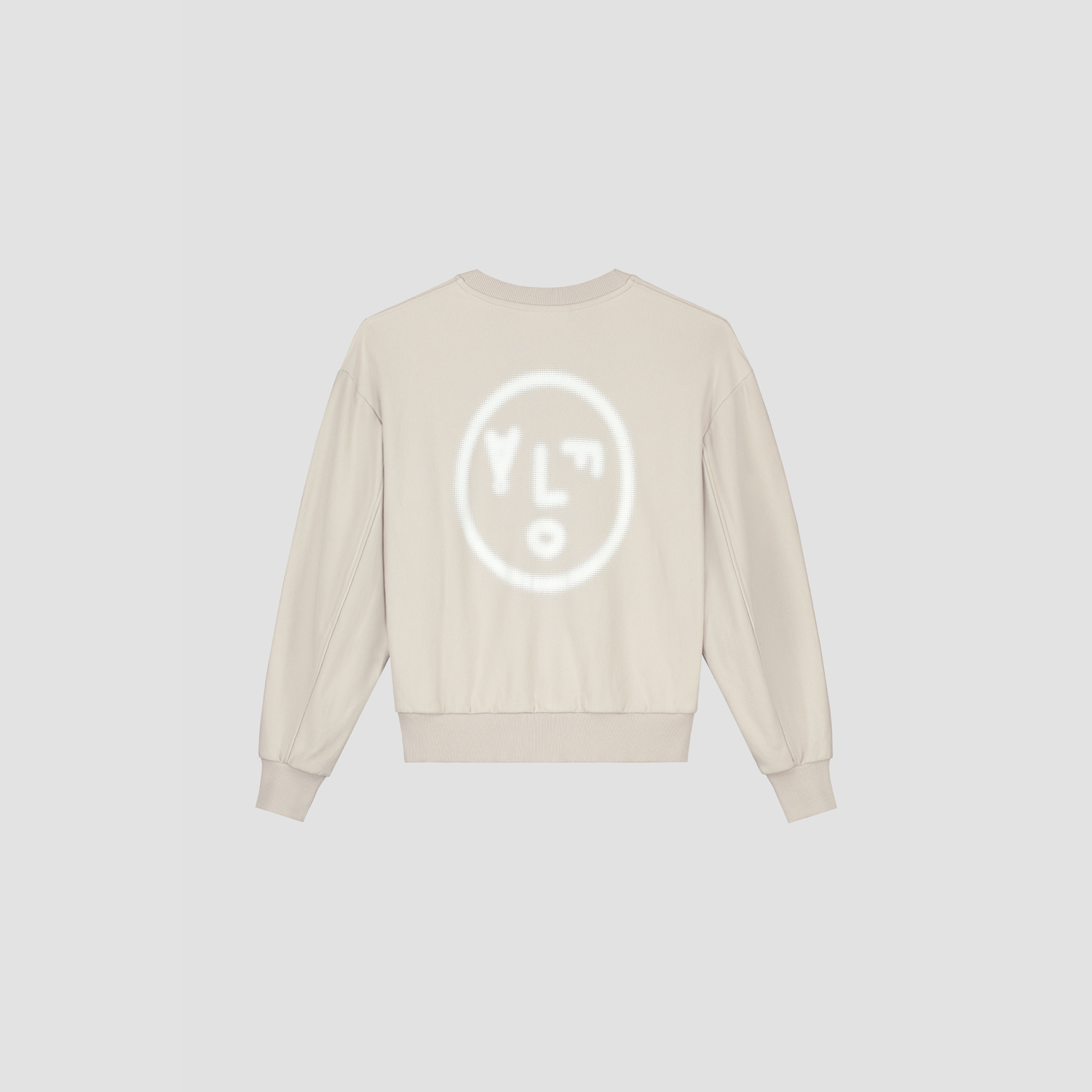 WMN Pixel Face Crewneck - Cement