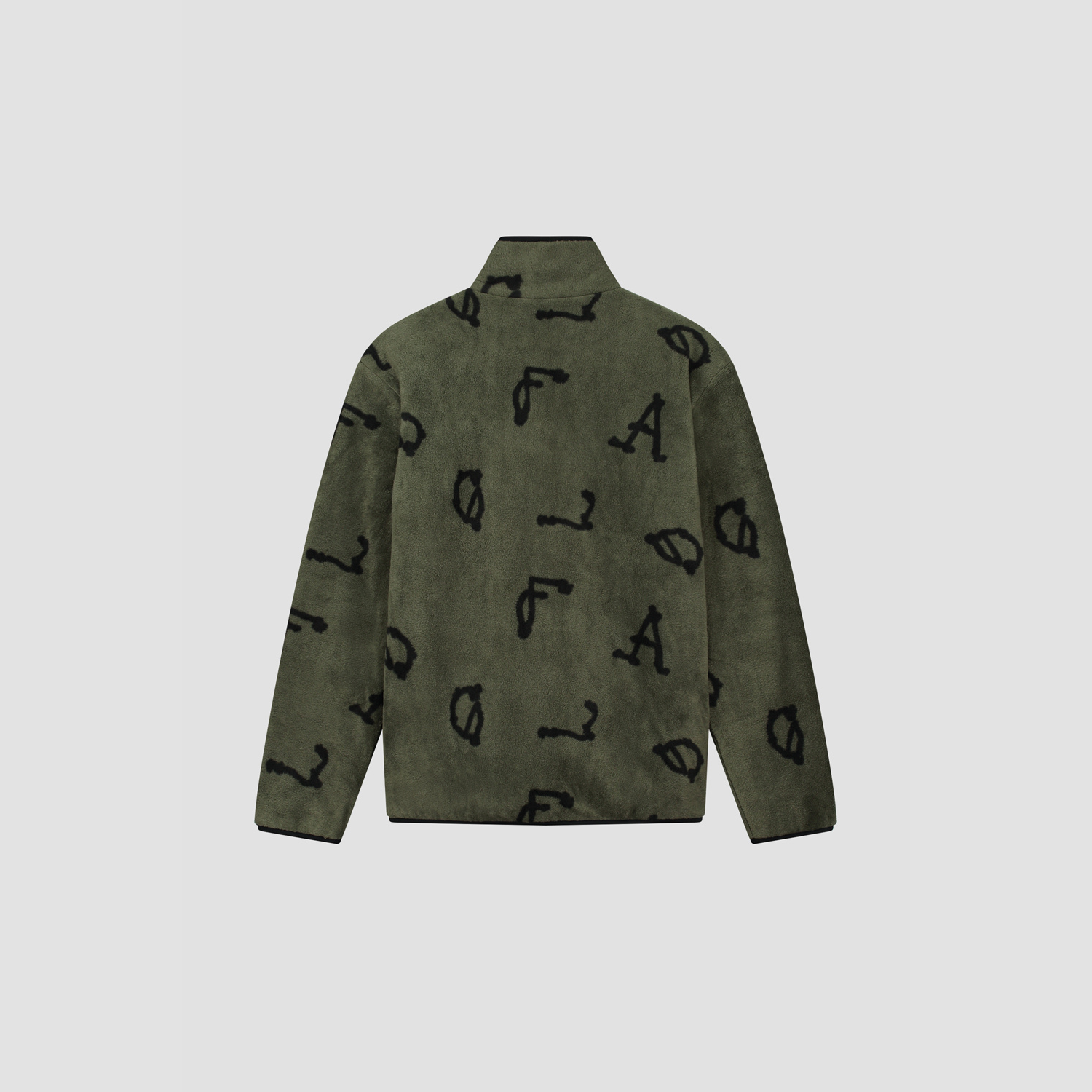 Fleece Reversible Zip Up - Black / Green