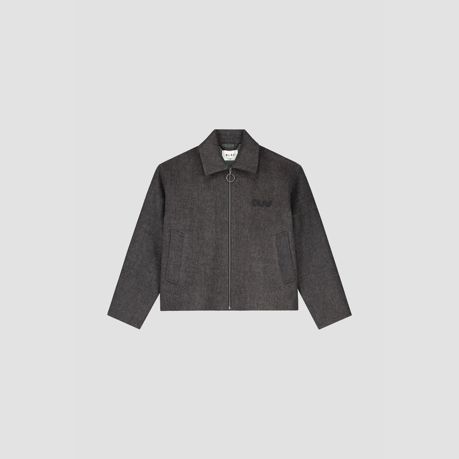 WMN Wool Twill Jacket - Grey / Blue