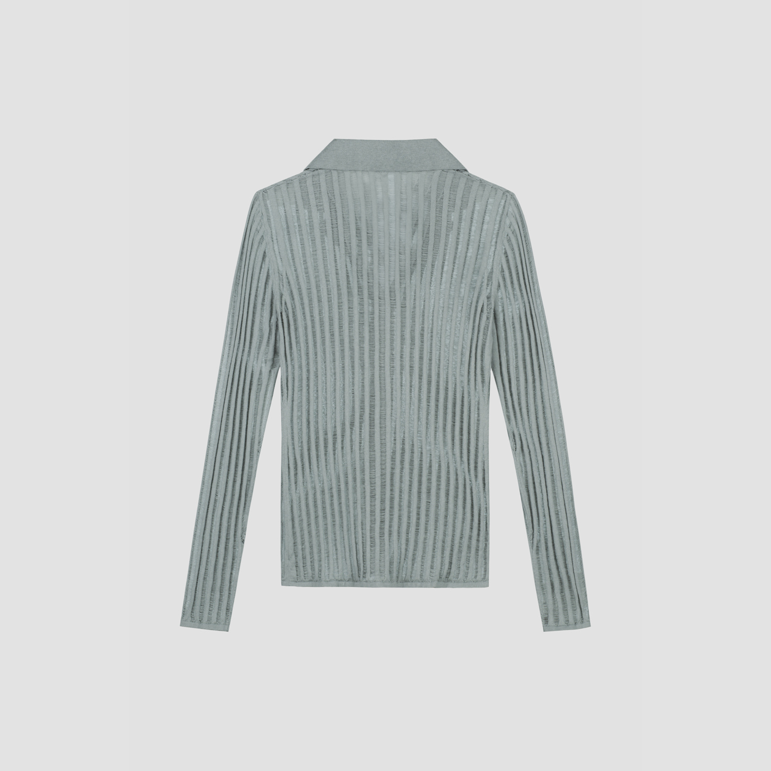 WMN Ladder Knit Shirt - Seafoam Green