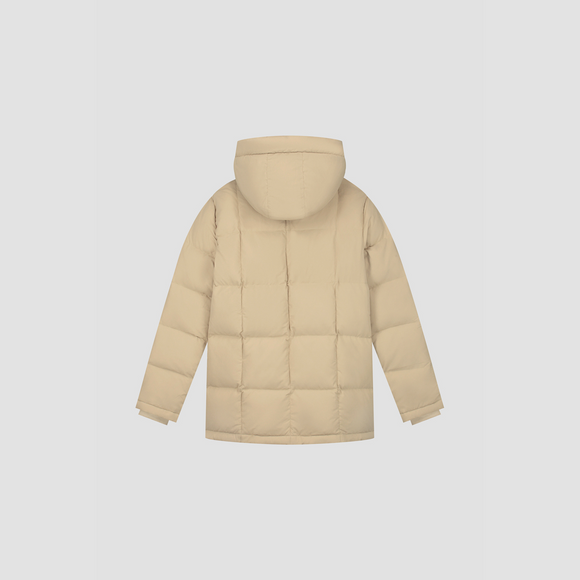 Midlong Puffer Jacket - Beige