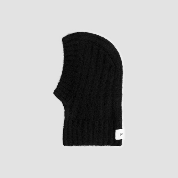 Rib Balaclava - Black