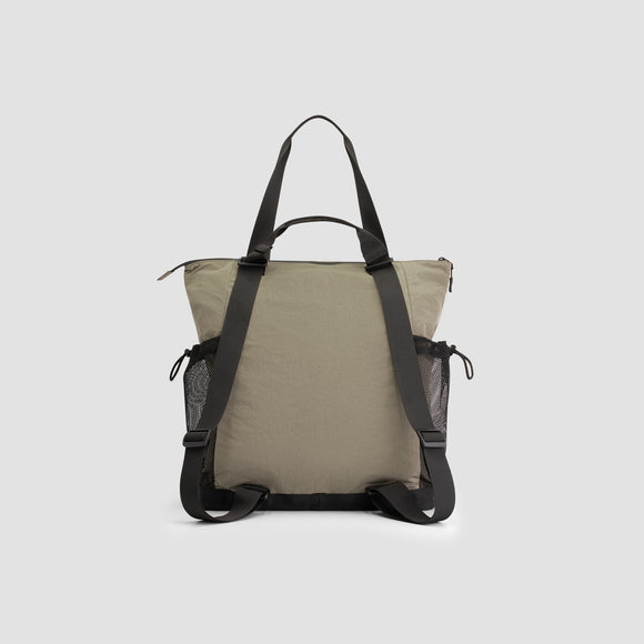 Nylon Two-Way Tote - Grey