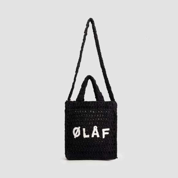 Mini Crochet Tote - Black