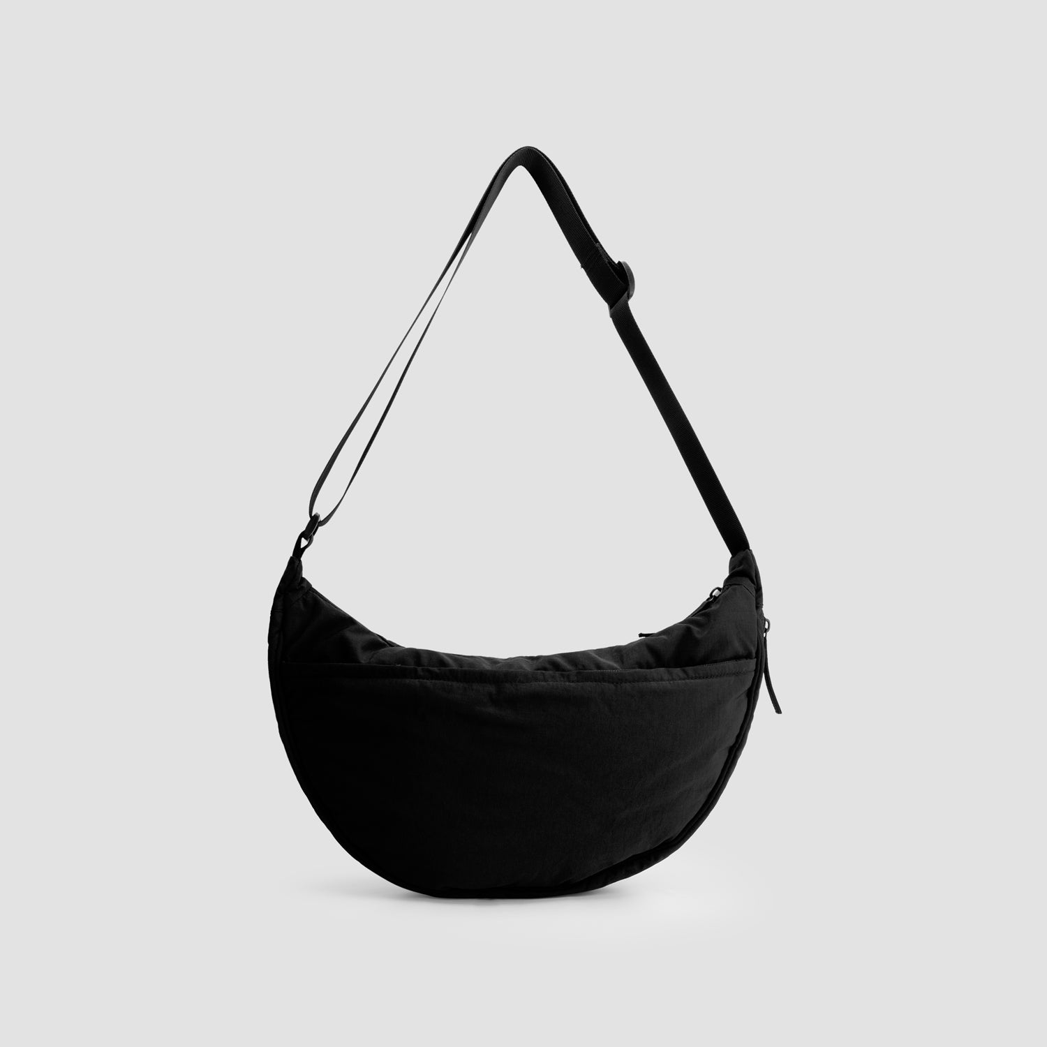 Nylon Crossbody Bag - Black