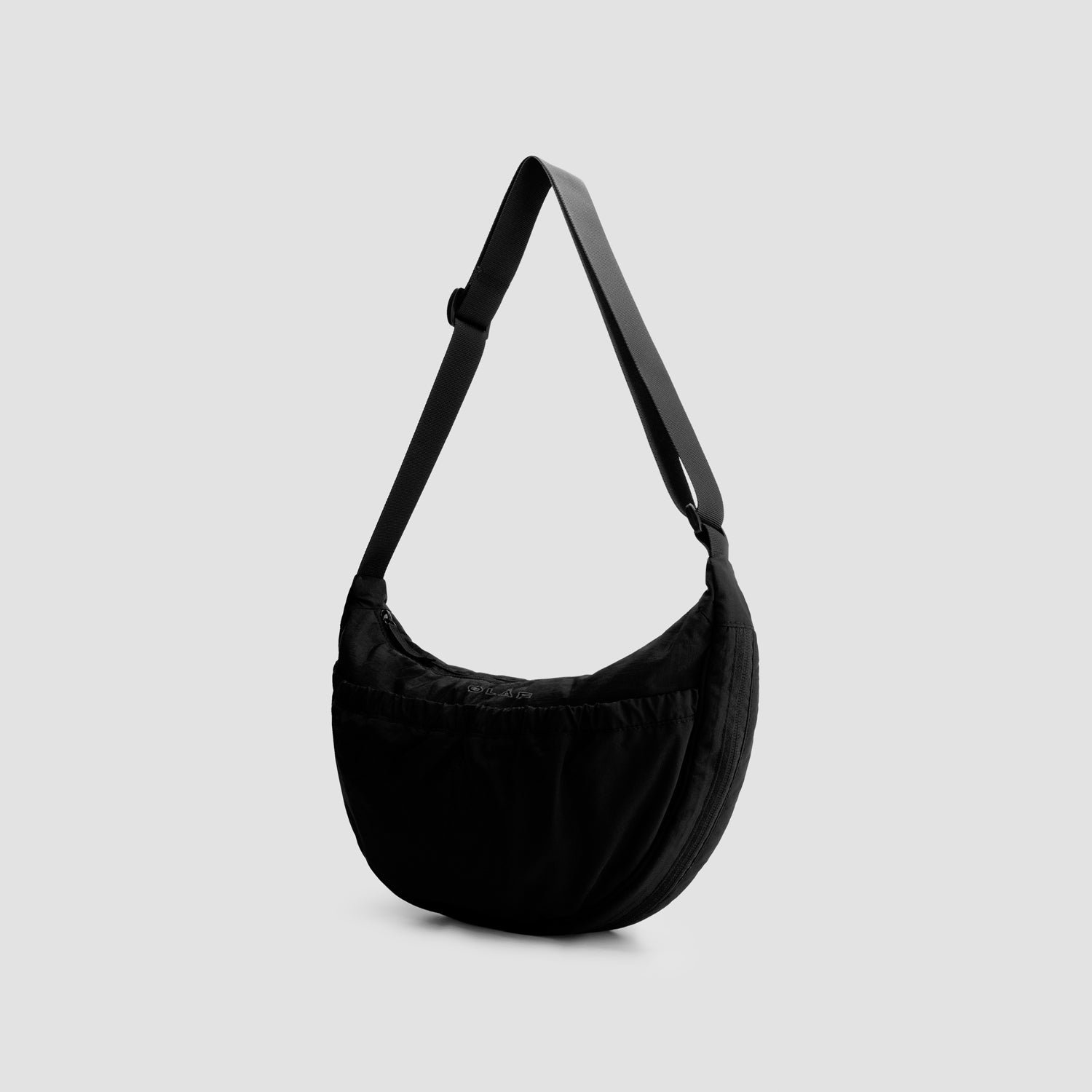 Nylon Crossbody Bag - Black