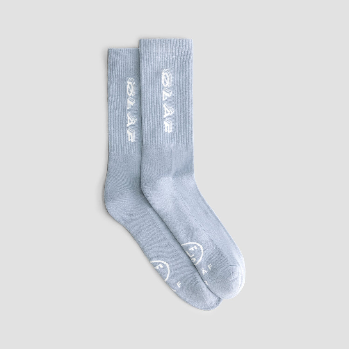 TRIPLE ITALIC SOCKS | BABY BLUE