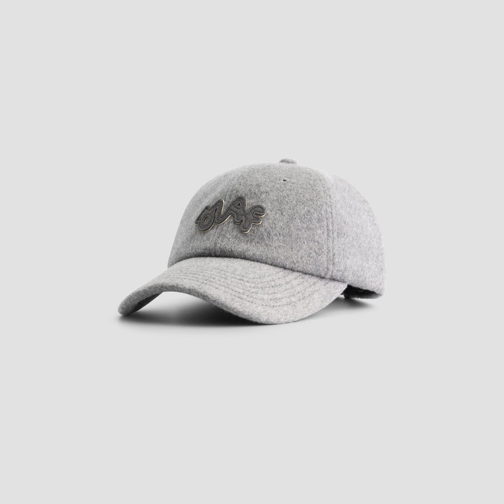 SIGNATURE LOGO WOOL CAP | GREY MELANGE