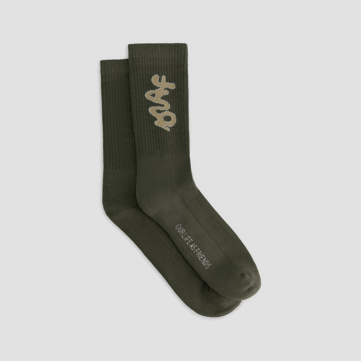 SIGNATURE LOGO SOCKS | SMOKEY OLIVE